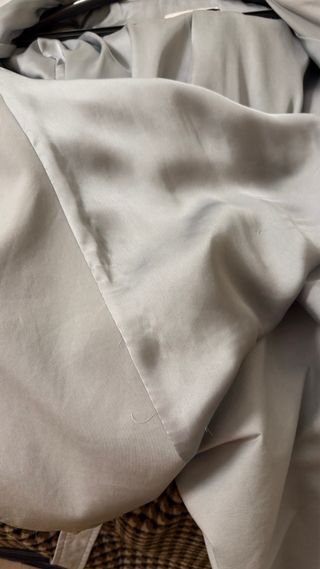 Gabardina Mango azul clarito