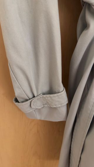 Gabardina Mango azul clarito