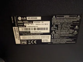 Televisión plana negra para reparar