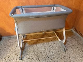 Culla Jané Babyside grigia a fianco