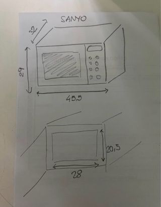 Microondas-horno Sanyo con Grill 17L