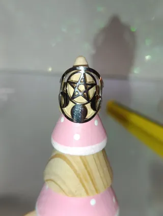 Anillo ajustable Acero Estrella 5 Puntas
