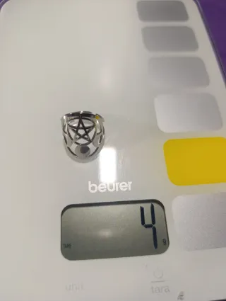 Anillo ajustable Acero Estrella 5 Puntas