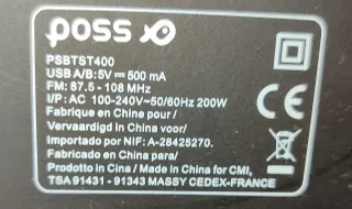 Torre de Sonido POSS 400W Bluetooth