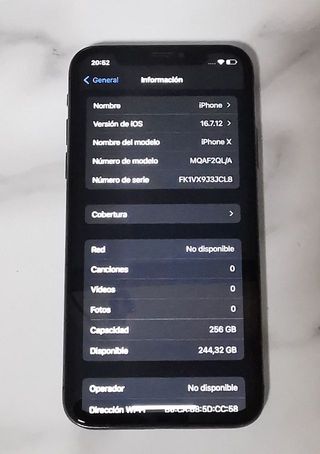 iPhone X 256GB Nero Batteria 100%