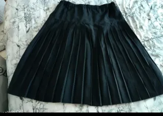 Gonna plissé nera taglia unica