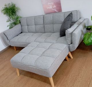 Sofá Cama New María-FX + Pouf. ¡Cómodo¡ ¡REBAJADO!