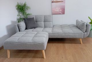 Sofá Cama New María-FX + Pouf. ¡Cómodo¡ ¡REBAJADO!