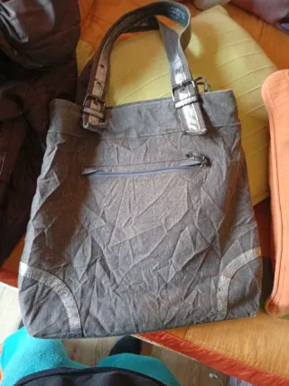 Bolso Furla Beige y Rosa.Y  REGALO  b.  Adolfo D.