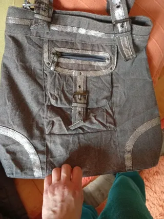 Bolso Furla Beige y Rosa.Y  REGALO  b.  Adolfo D.