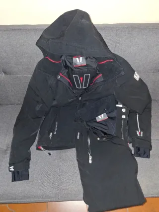 Tuta sci completa Vuarnet nera