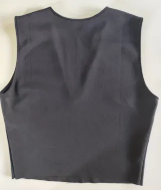 Top Negro Zara Escote Pico