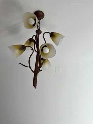 Lámpara de techo rústica