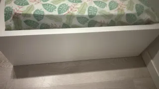 Cama individual blanca ikea