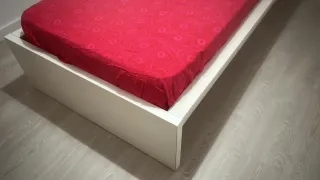 Cama individual blanca ikea