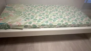 Cama individual blanca ikea