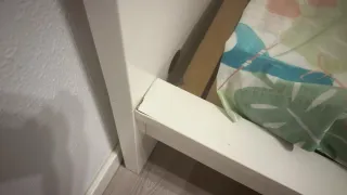 Cama individual blanca ikea