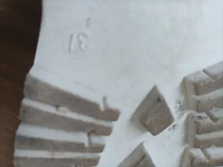 Botas militares blancas mujer talla 37