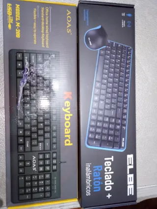 LOTE DOS Teclados para ordenador