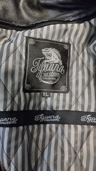 Chaqueta de cuero para moto.