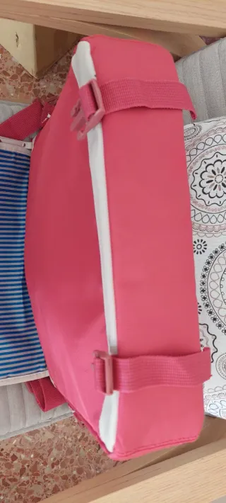 Mochila Pepe Jeans rosa + estuche