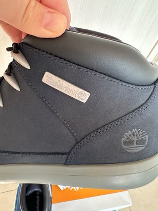 Timberland Stivaletti Pelle Blu/Grigio Taglia 45.5
