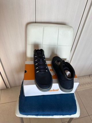 Timberland Stivaletti Pelle Blu/Grigio Taglia 45.5