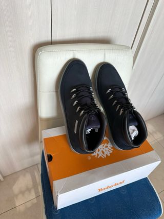 Timberland Stivaletti Pelle Blu/Grigio Taglia 45.5