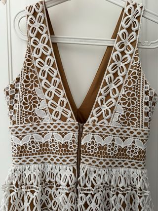 Abito lungo pizzo bianco