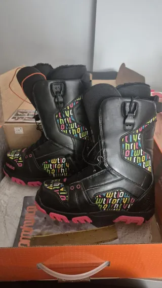 Botas Snowboard Thirty Two Negras Multicolor