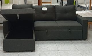 Sofá Cama BOGA, Amplio Arcón, Chaiselong. REBAJADO
