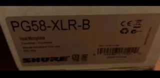 Micrófono Shure PG58 Cardio.