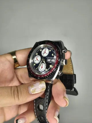 Reloj Cauny Chronograph Tachymetre Vintage