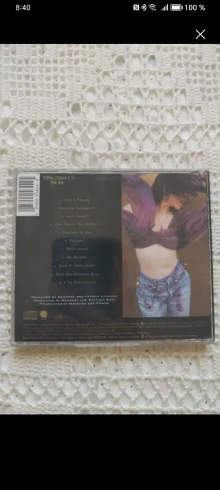 CD Madonna Like a Prayer Años 90 Vintage