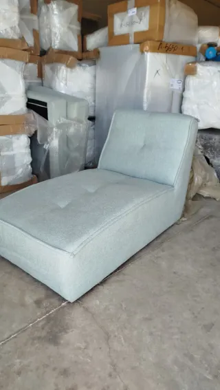 Sofá Diván Diseño Tela Teal