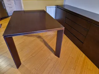 Mesa comedor extensible madera 90x140cm