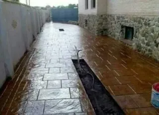 Hormigón impreso y vertical