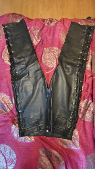 Pantalón Cuero Genuino Negro