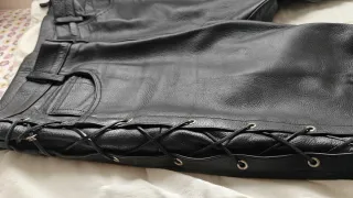 Pantalón Cuero Genuino Negro