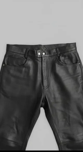 Pantalón Cuero Genuino Negro