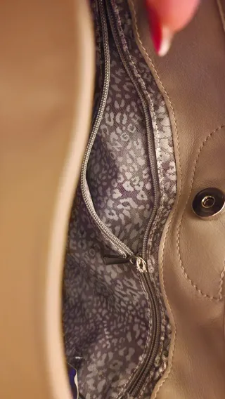 Bolso Longchamp Mademoiselle Beige/Gris