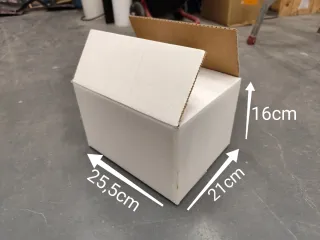 Cajas de cartón para embalaje, nuevas.