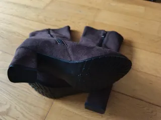 Botas de tacón marrones Talla 49