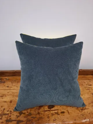 Fundas cojín 45x45cm gris y amarillo