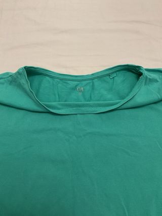 Vestido camiseta verde jade XS