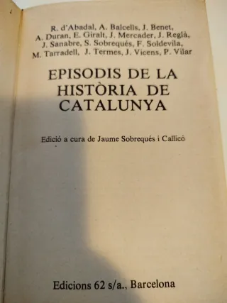 Episodis de la historia de Catalunya