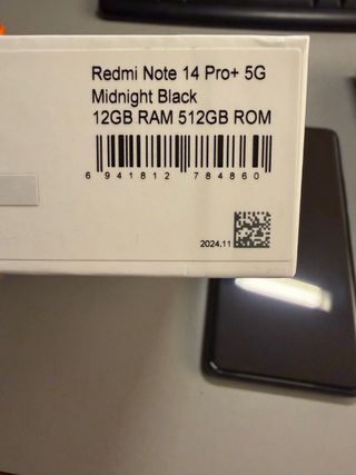 Xiaomi Redmi Note 14 Pro+ 5G 12GB 512GB Negro