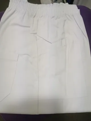 PANTALÓN BLANCO trabajo talla L