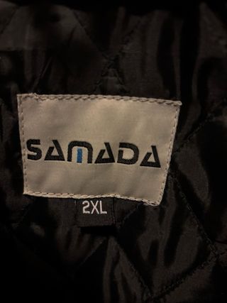 Cazadora Moto Samada Negra y Naranja XXL