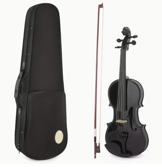 Violín Negro con Funda Nuevo